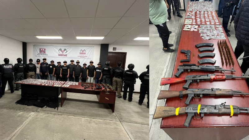 Golpe a organización delictiva jalisciense en Chiapas: Harfuch confirma captura de 12 presuntos delincuentes en San Cristóbal de las Casas 