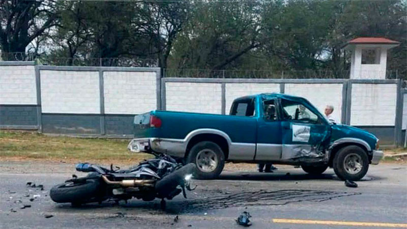 Tingambato, Michoacán: En accidente, pierde la vida un motociclista en la comunidad de San Juan Tumbio 