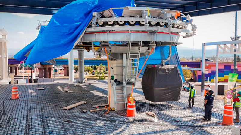 Teleférico de Morelia a un 60 % de avance: Gladyz Butanda 