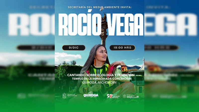 Recibirá Quiroga a Rocío Vega en un encuentro que une música, tradición y conciencia ambiental 