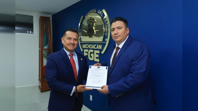 Refuerzan estructura de investigación en la FGE Michoacán con tres nuevos nombramientos