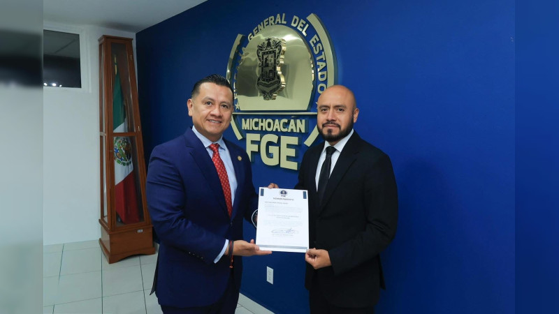 Refuerzan estructura de investigación en la FGE Michoacán con tres nuevos nombramientos