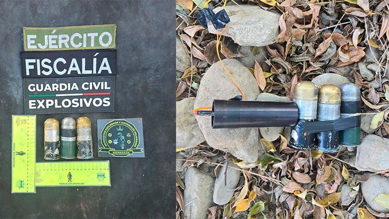 En Coahuayana, Michoacán: Desactivan 3 artefactos explosivos 