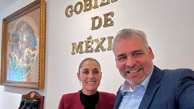 Bedolla se reúne con Sheinbaum; revisan avances de Plan Michoacán 