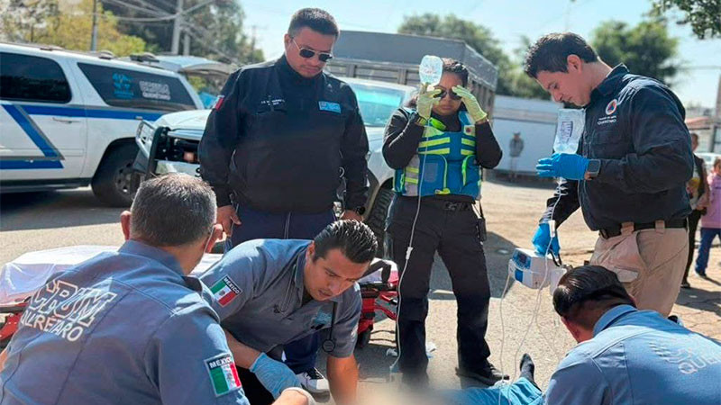Hombre queda grave al ser atropellado en la avenida Pasteur Sur del municipio de Querétaro 