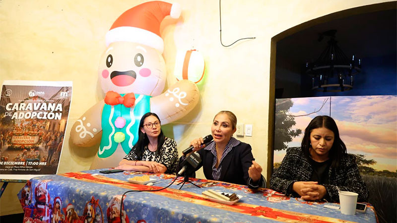 Gobierno de Morelia anuncia llegada de Caravana Navideña de Adopción 