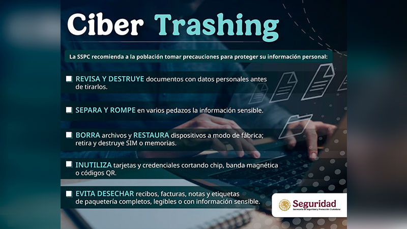 Emite algunas recomendaciones la SSPC para evitar fraudes o el robo de datos personales 