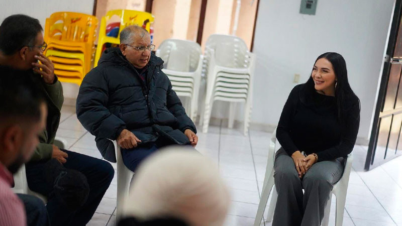 Entrega apoyo y respalda diputada Adriana Campos Huirache las Fiestas Patronales 2025 de La Planta en Jacona 