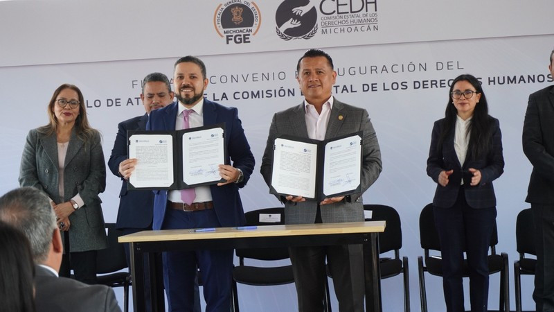 Abre la CEDH Michoacán, un Módulo de Atención Ciudadana en la Fiscalía General del Estado 