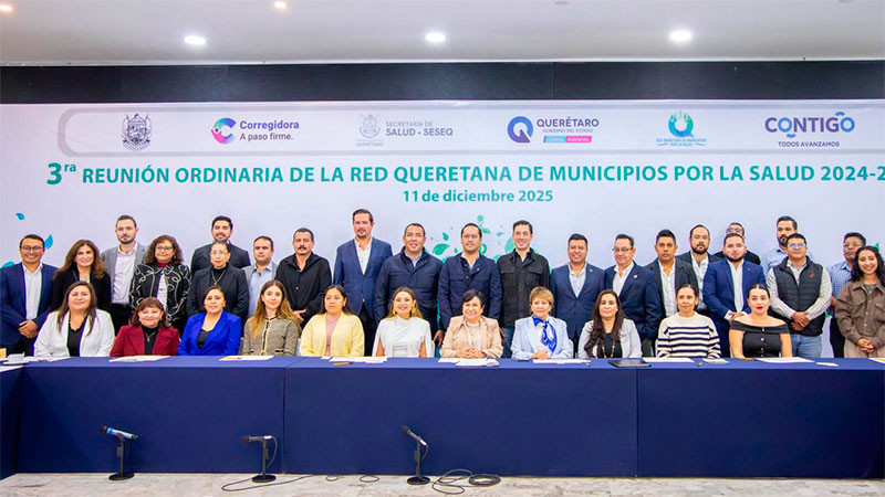 Reconoce avances Chepe Guerrero en la Red Queretana de Municipios por la Salud 