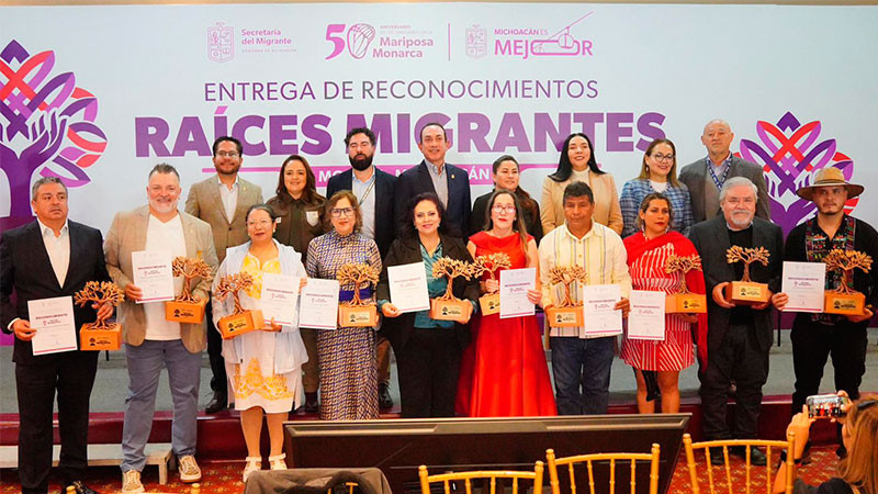  Reconocen labor de 10 migrantes michoacanos a favor de paisanos 