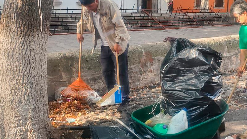 Concluye Gobierno de Morelia operativo de limpieza por Fiestas Guadalupanas 