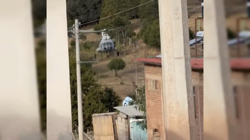 Marina despliega operativo aéreo y terrestre en El Durazno, Durango; con helicópteros artillados buscarían a capo de Sinaloa