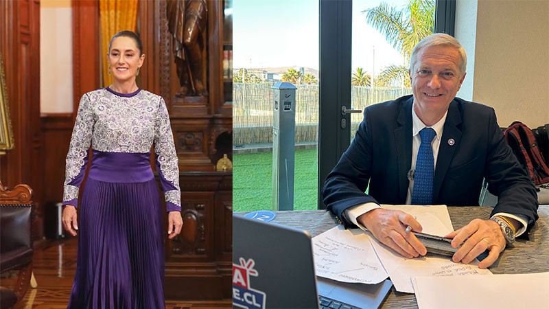 Felicita Claudia Sheinbaum a José Antonio Kast por su triunfo en Chile 