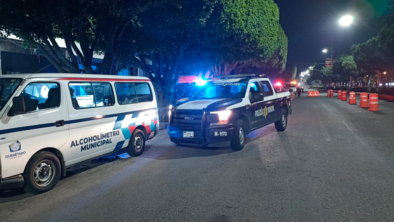 Durante operativo de alcoholímetro en Querétaro fueron detenidas 44 personas: César Zavala 