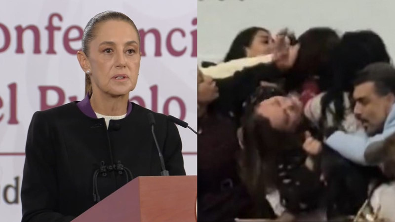 “Está mal que se llegue a esos espectáculos”: Claudia Sheinbaum sobre jalones de greñas en el Congreso de la CDMX 