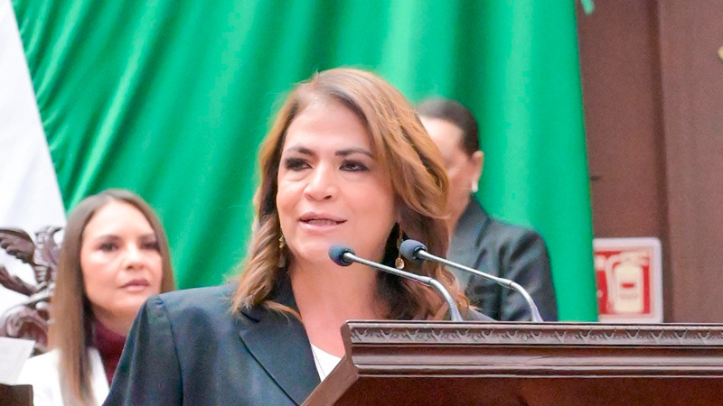 Llama Fabiola Alanís desde el Congreso de Michoacán a no regatear el apoyo al Plan Michoacán 