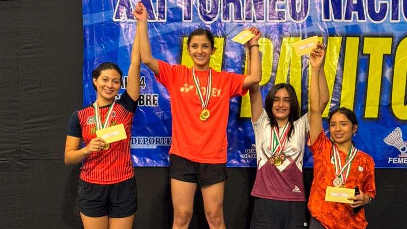 Deportistas nicolaitas arrasaron con medallas en justa nacional de bádminton 