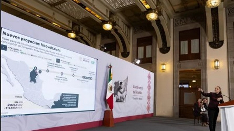 En 2026, CFE inicia construcción de proyectos para la generación de 6 mil megawatts; se garantiza que el estado genere 54% de energía eléctrica: Claudia Sheinbaum  