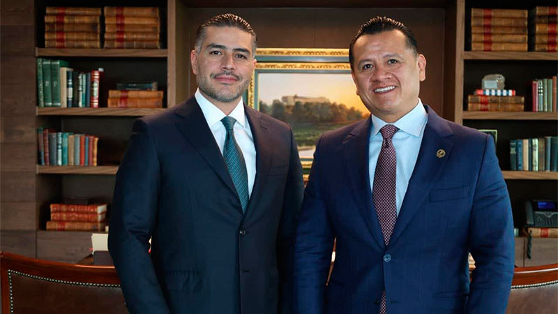 Sostienen reunión Torres Piña y García Harfuch; dialogaron para seguir avanzando en la construcción de la paz y la seguridad en Michoacán 