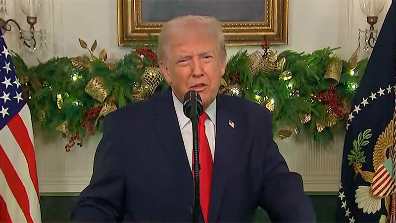 Presenta Donald Trump un balance de los resultados obtenidos en EU durante el 2025 