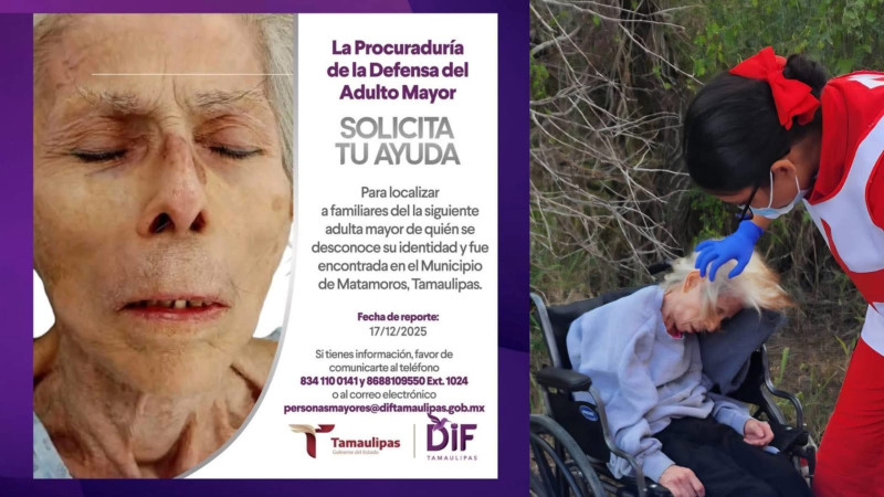 Abandonan a su suerte a abuelita de 90 años en carretera de Tamaulipas; se busca a familiares inhumanos 