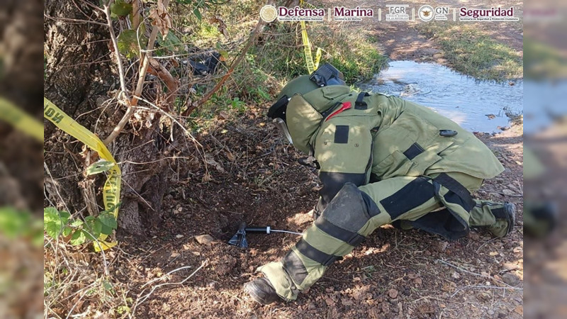 MIchoacán bajo asedio: Caen 5 personas, aseguran explosivos y un centenar de cartuchos en despliegue federal 