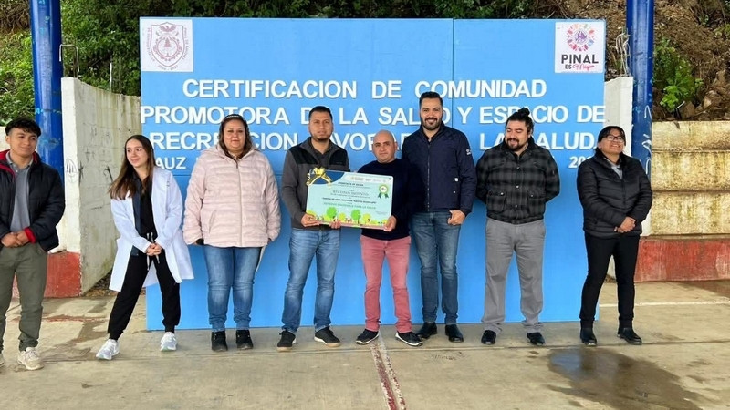 Certifica SESA a Comunidad y Espacio de Recreación Saludable en Pinal de Amoles, Querétaro 