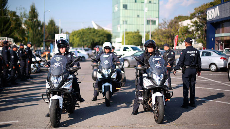 Arrancan operativo para blindar zonas bancarias en Michoacán 