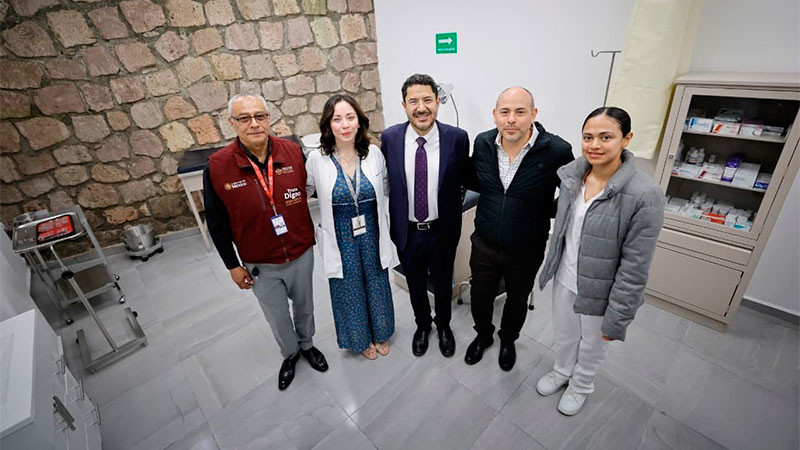 Inaugura Martí Batres Consultorio Médico del ISSSTE en Tarímbaro, Michoacán 