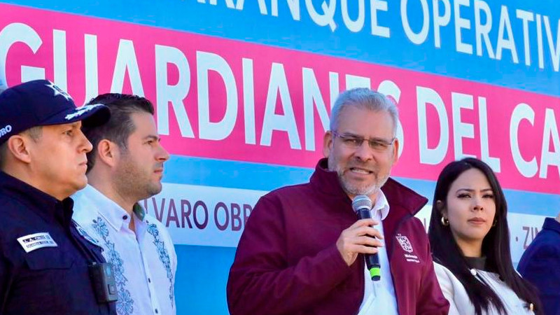 Bedolla pone en marcha operativo "Guardianes del Camino" para blindar zona del Aeropuerto de Morelia 
