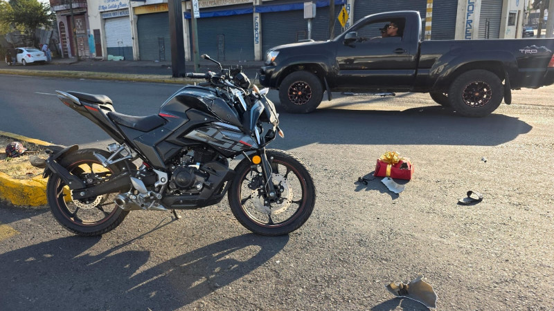  Choque de motocicletas en Zamora, Michoacán deja tres heridos 