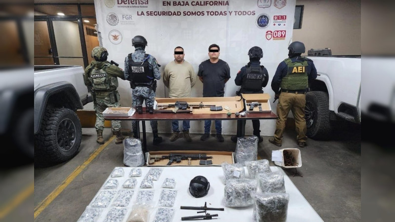 Armas, granadas y estupefacientes: así cayó operador de Sinaloa en el Valle de Mexicali 
