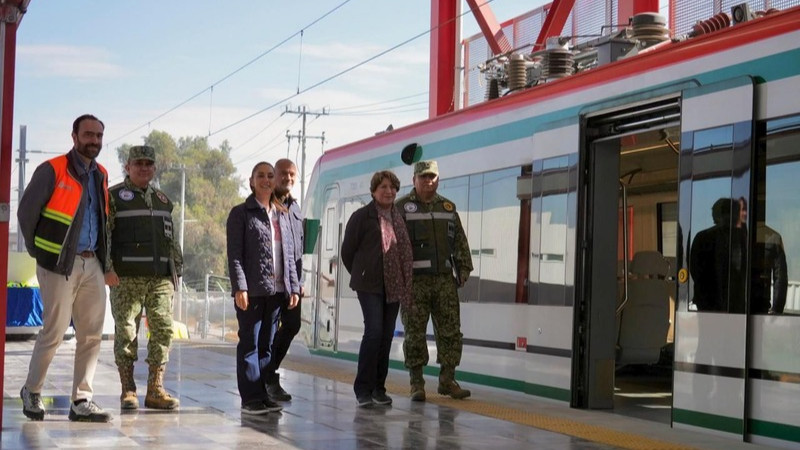 Sheinbaum pone en marcha el primer recorrido de prueba del Tren Lechería–AIFA; estará listo en el primer trimestre de 2026 