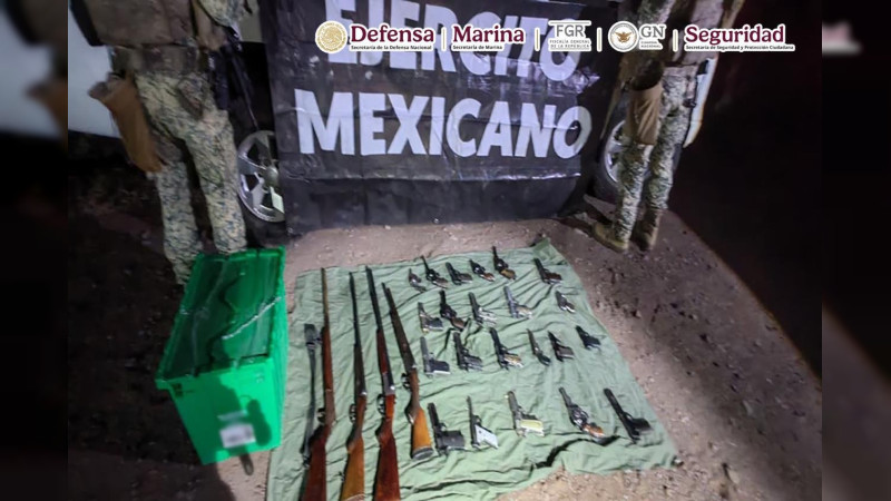 Golpe contundente al crimen en Michoacán: caen 16 sospechosos y aseguran armas, explosivos y vehículos en mega operativo federal