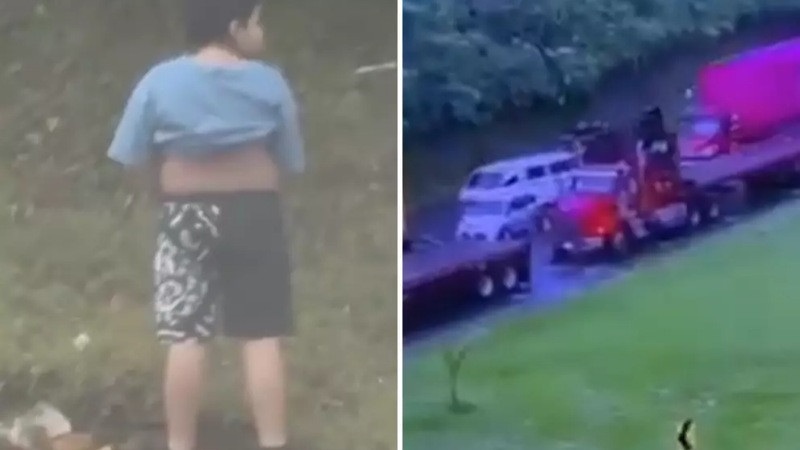 Tragedia en Colombia: niño se baja a hacer sus necesidades cuando tractocamión arrolló vehículo en el que viajaba con sus padres; ellos murieron 