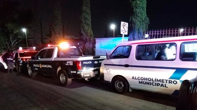 Mantendrán operativos de alcoholimetría en Querétaro durante las fiestas decembrinas 