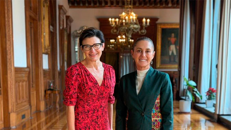 Recibe Sheinbaum en Palacio Nacional a la CEO de Citi 