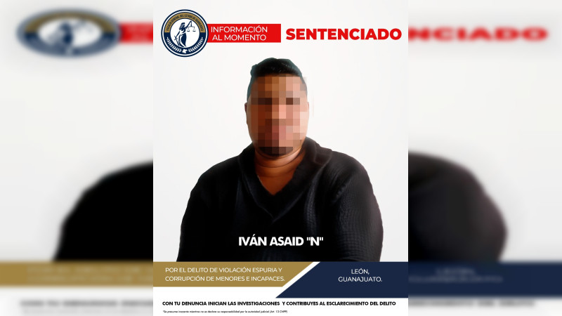 Condenan a 22 años de prisión a responsable de violación espuria y corrupción de menores en León 