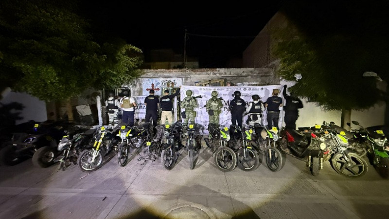 Recuperan en Jacona, Michoacán 11 motocicletas robadas 