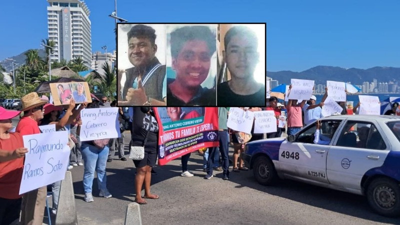 Familiares exigen resultados por desaparición de tres estudiantes del TecNM en Acapulco 