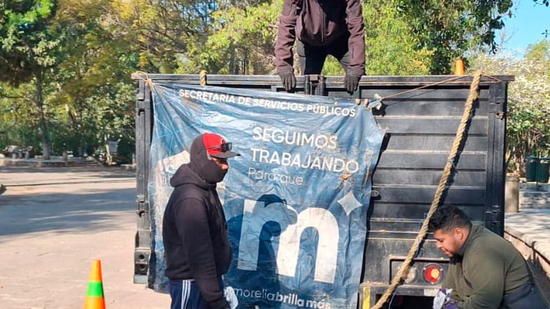 Gobierno de Morelia atiende y embellece Bosque Cuauhtémoc 