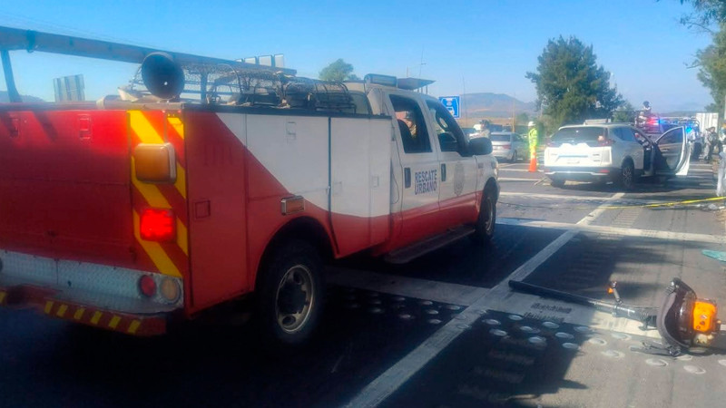 Choque vehicular en la de Occidente deja una persona muerta y cuatro heridos 