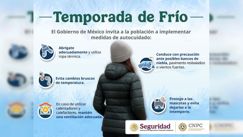 Protección Civil llama a reforzar medidas ante lluvias y heladas por frente frío 24 