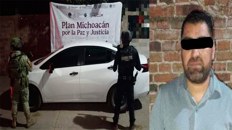 Detienen a oficial mayor del ayuntamiento de Buenavista, Michoacán; portaba un arma 