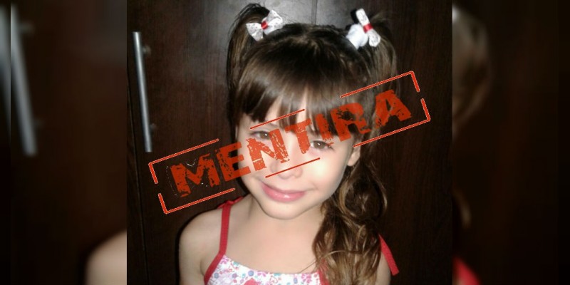 Falso mensaje de niña raptada que se propagó en redes sociales  