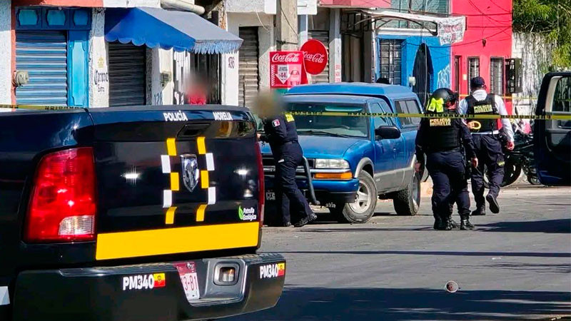 Balean a un individuo en la colonia Wenceslao Victoria de Morelia, Michoacán; resultó herido  