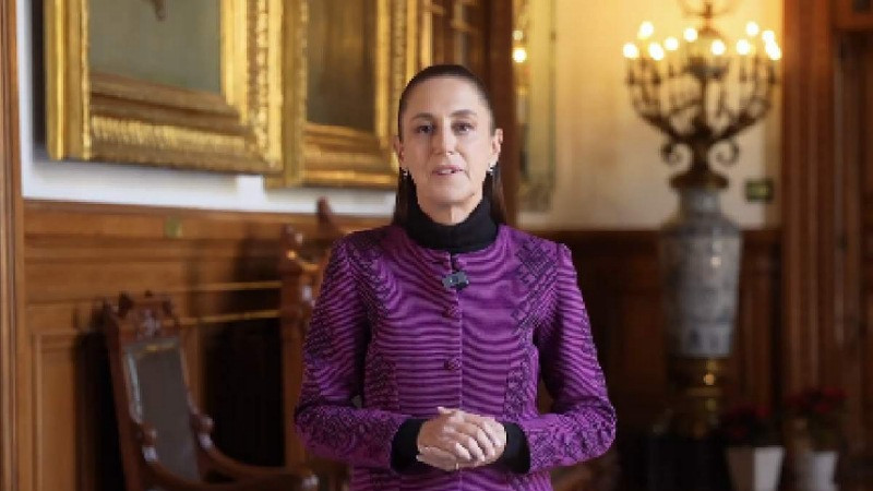 Claudia Sheinbaum envía mensaje de Año Nuevo y desea “salud, bienestar y amor” para 2026 