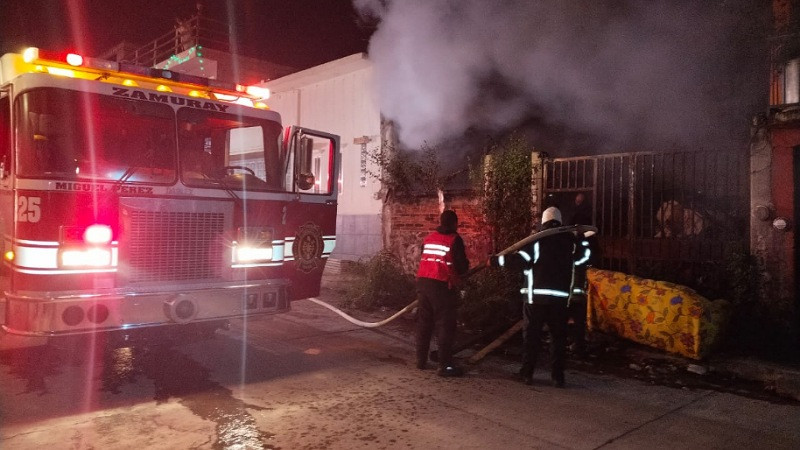 Se registra incendio en Zitácuaro, Michoacán 