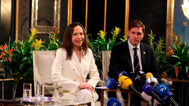 Sería "muy difícil" para María Corina Machado gobernar Venezuela; es linda por no la respetan, asevera Trump 